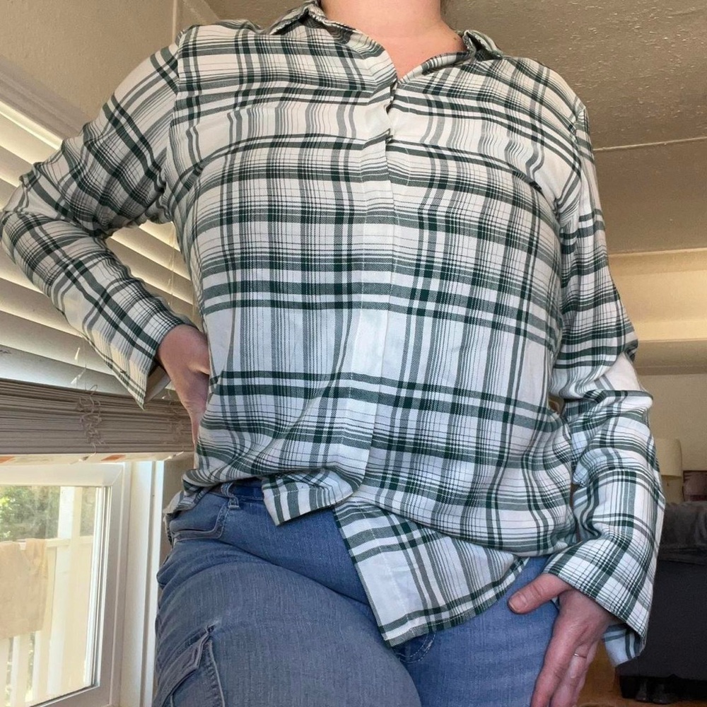 Green Plaid Shirt